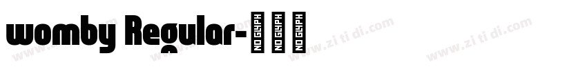 womby Regular字体转换